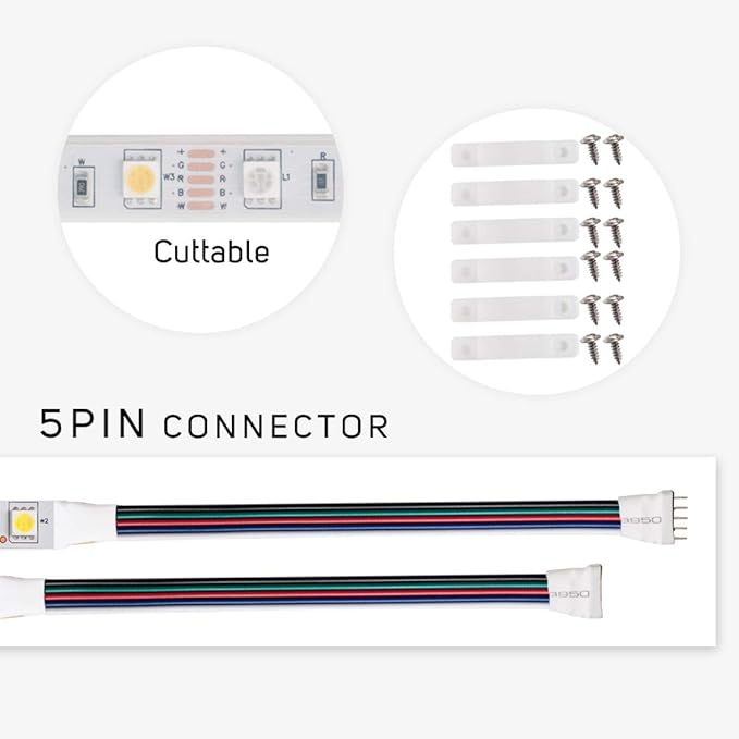 BTF-LIGHTING 5050 RGBW RGB+Warm White(2700K-3000K) 150RGB+150White LED Tape Light 5m 16.4ft 60LED/m Multi-Colored IP67 12mm Width FPCB DC12V for Bedroom Home Decoration(No Adapter or Controller) BTF-LIGHTING