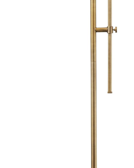 O'Bright Cedric Adjustable Pharmacy Floor Lamp - Industrial Design for Reading, Crafting, Work - 10W LED, Height 45-61 inches - Ideal for Living Room, Bedside, Office - Antique Brass - LeafyLoom