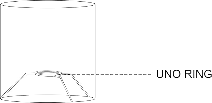 Simple Designs LT2066-GDW 13.5" Down to the Wire Metal Table Lamp with Fabric Shade, Gold with White Shade - LeafyLoom