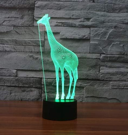 Giraffe 3D Night Light, Acrylic Giraffe USB LED Table Lamp Home r2d2 3D Arts Decor - 7 Colors Changing Bedroom Decor Night Light Gifts for Father Mother Husband Wife .. - LeafyLoom