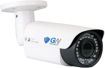 GW Security 5 Megapixel 2592 x 1920 Pixel Super HD 1920P Outdoor PoE 120FT Night Vision Weatherproof Security IP Camera with 2.8-12mm Varifocal Zoom Len GW+Security