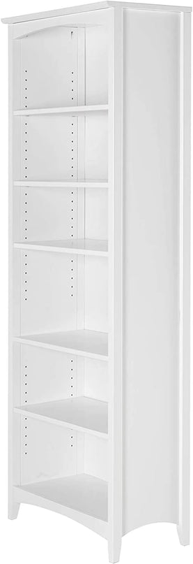 Camaflexi Shaker Style Bookcase, 72", White - LeafyLoom