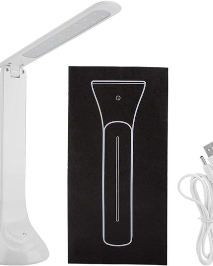 Led Desk Lamp,EyeCaring Table Lamps,Rechargeable Folding Led Light Desk Table Desktop Lamp Eye Care for Reading Study Lighting,Dimmable Office Lamp with USB Charging Port - LeafyLoom