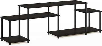 Furinno Turn-N-Tube Handel Stand for TV up to 55 Inch, Espresso - LeafyLoom