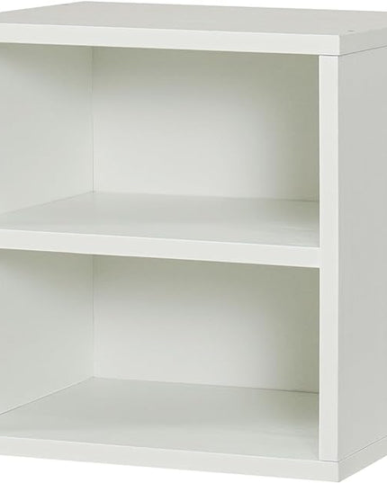 Magic DIY Cube Storage Organizer Stackable Cubes for Home Books Clothes Toy -Modular Cubby Storage System -Stackable Storage Cubes -Bookcase Closet (Pure white-washed, 1 Layer Cube) - LeafyLoom