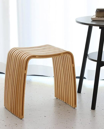 Bamboo Dining Stool Dining Chair Dressing Stool Shoe Stool Bathroom Stool Dining Room Bathroom Living Room Study Bedroom Durable and Beautifully Designed - LeafyLoom
