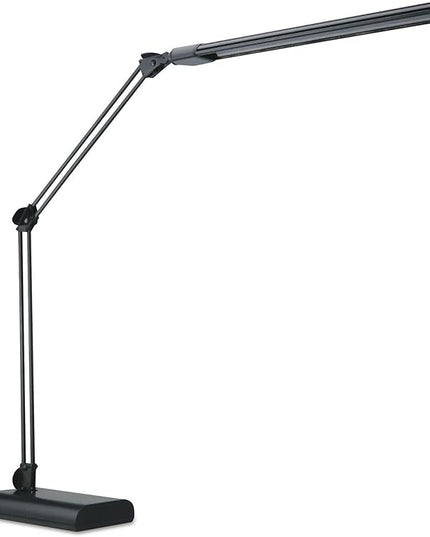 Alera ALELED908B 3.25 in. W x 6 in. D x 21.5 in. H Adjustable LED Desk Lamp - Black - LeafyLoom