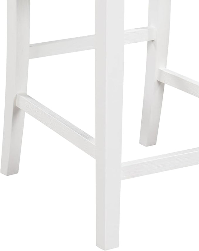 NicBex Kitchen Table for 2 Dining Room Table Set 3-Piece Small Space Counter Height Dining Table with Shelves and 2 Chairs for Small Space, Apartment, Breakfast Nook, White - LeafyLoom