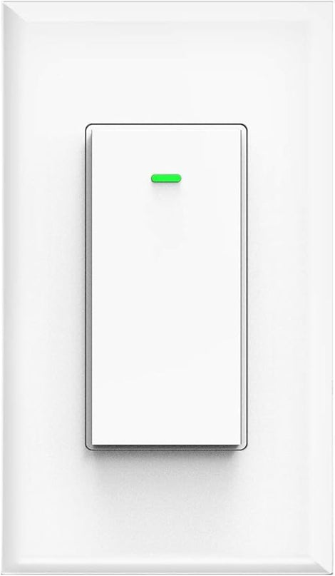 Smart Switch, WiFi Smart Light Switch Compatible with Amazon Alexa and Google Home, Neutral Wire Needed, with Remote Control, Timing Schedule, No hub Required MK36 (1Pack) bekca