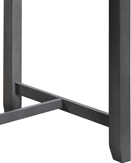 NicBex 28Inch Rectangular Dining Table,Counter Height Kitchen Table with USB Charging Ports and Shelves for 2 to 4,Small Dining Room Table for Kitchen,Meeting Room and Living Room,Space-Saving,Gray - LeafyLoom