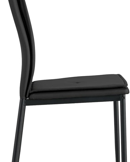 NicBex Haerin-SD-00288-LWJ Dining Chairs, 17.1"x14.6"x37.7", Black - LeafyLoom