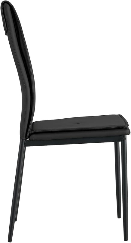 NicBex Haerin-SD-00288-LWJ Dining Chairs, 17.1"x14.6"x37.7", Black - LeafyLoom