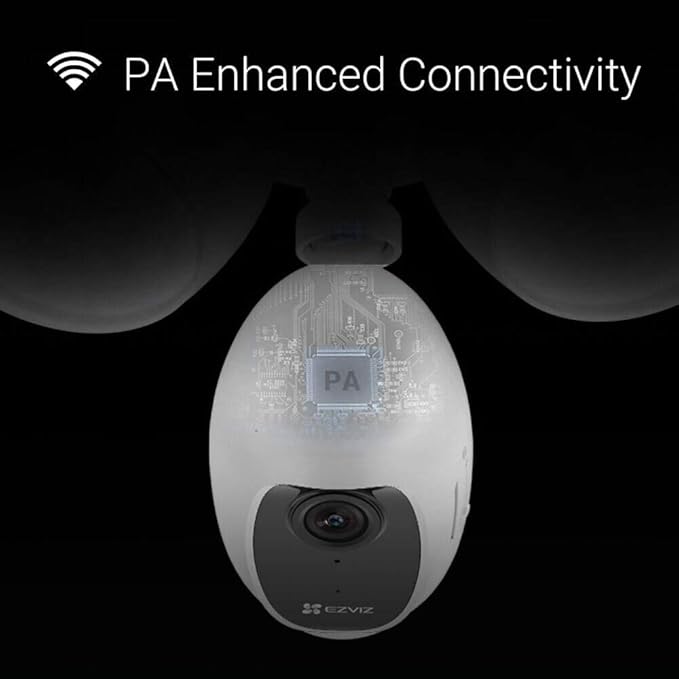EZVIZ Floodlight Security Camera WiFi 1080P, Motion-Activated Enhanced with PIR&H265, Floodlight&Siren Alarm, Starlight Color Night Vision, Two-Way Audio, Weather Proof (LC1C) EZVIZ