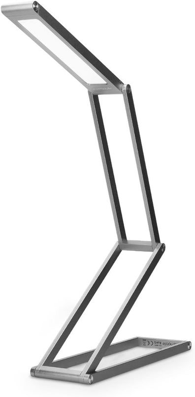 kwmobile Foldable LED Desk Lamp - Folding Portable USB Table Light with 3 Brightness Settings - for Home, Reading, Studying, Work, Travel - Anthracite - LeafyLoom