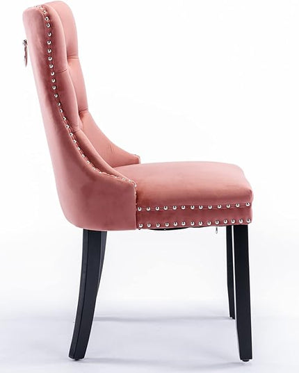 NicBex Haerin-SD-00100-LWJ Dining Chairs, 25.5"x19.7"x37.4", Pink - LeafyLoom