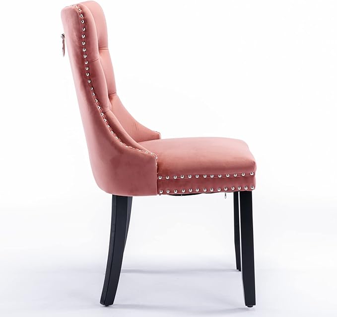NicBex Haerin-SD-00100-LWJ Dining Chairs, 25.5"x19.7"x37.4", Pink - LeafyLoom