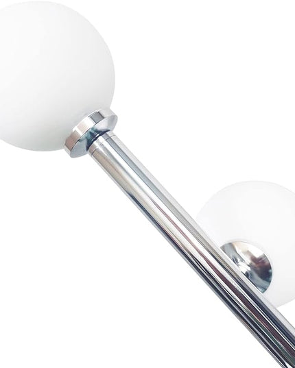 Hsyile Modern Creative Floor Lamp for Living Room,Bedroom,Office,Globe High Pole Standing Lamp, Tree Lamp Chrome Finish,9 LED Bulbs included - LeafyLoom