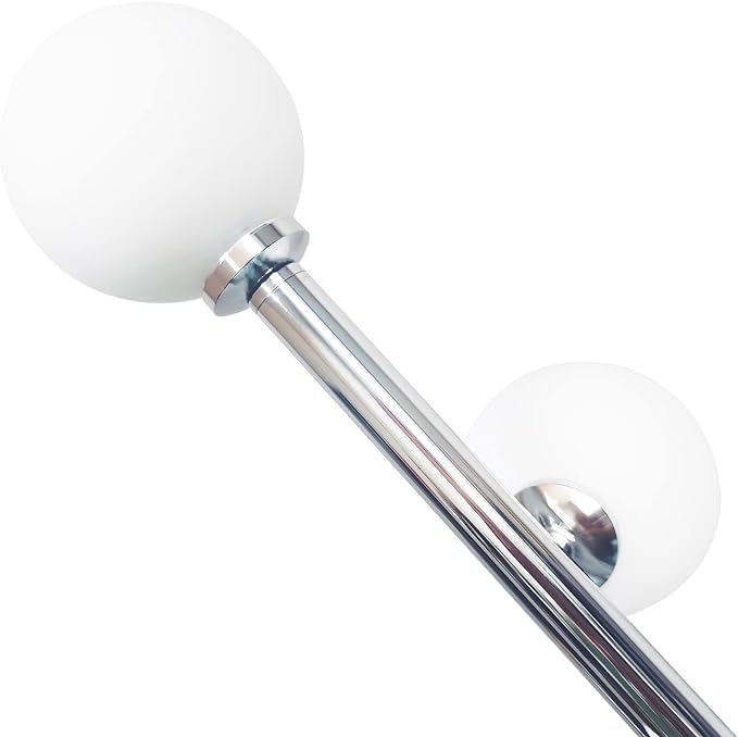 Hsyile Modern Creative Floor Lamp for Living Room,Bedroom,Office,Globe High Pole Standing Lamp, Tree Lamp Chrome Finish,9 LED Bulbs included - LeafyLoom