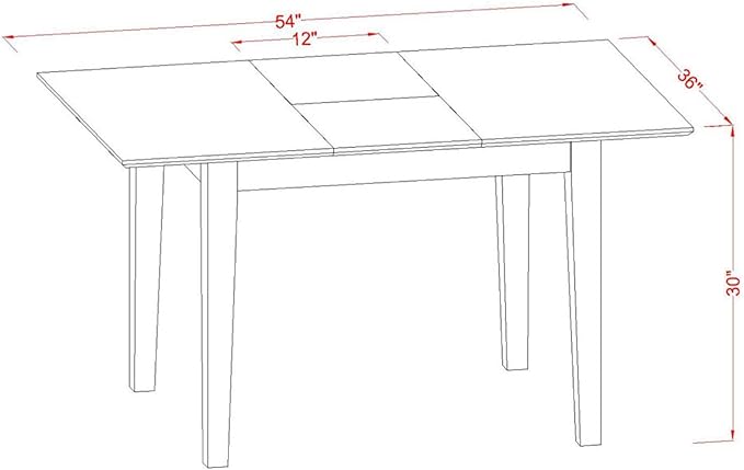 East West Furniture MLCE3-MAH-10 Milan 3 Piece Modern Dining Set Contains a Rectangle Wooden Table with Butterfly Leaf and 2 Dahlia Linen Fabric Upholstered Chairs, 36x54 Inch, Mahogany - LeafyLoom