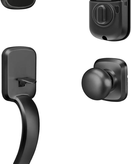 Yale Assure Lock SL, Wi-Fi Smart Lock with Ridgefield Handleset - Works with the Yale Access App, Amazon Alexa, Google Assistant, HomeKit, Phillips Hue and Samsung SmartThings, Black Suede Yale