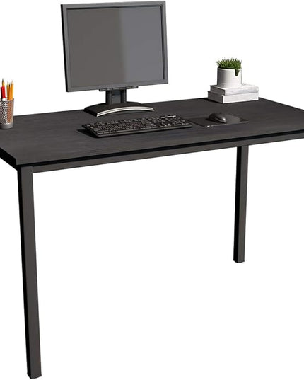 soges 47 inches Desk Computer Desk Home Office Table Writing Desk Study Table Computer Workstations Black GCP2AC3-120BK - LeafyLoom