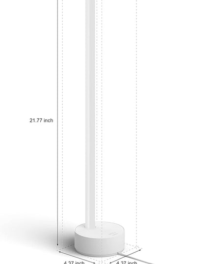 Philips Hue Signe Smart Table Lamp, White - White and Color Ambiance LED Color-Changing Light - 2 Pack - Control with Hue App - Compatible with Alexa, Google Assistant, and Apple Homekit - LeafyLoom
