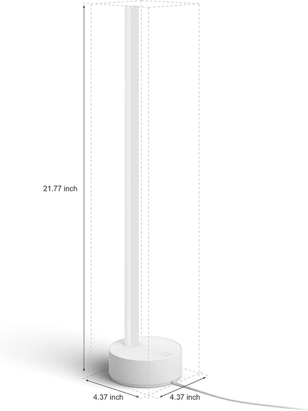 Philips Hue Signe Smart Table Lamp, White - White and Color Ambiance LED Color-Changing Light - 2 Pack - Control with Hue App - Compatible with Alexa, Google Assistant, and Apple Homekit PhilipsHue