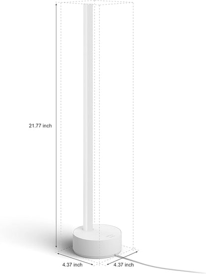 Philips Hue Signe Smart Table Lamp, White - White and Color Ambiance LED Color-Changing Light - 2 Pack - Control with Hue App - Compatible with Alexa, Google Assistant, and Apple Homekit PhilipsHue