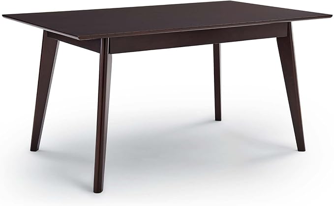 Modway Oracle 59" Rectangle Dining Table, Cappuccino - LeafyLoom