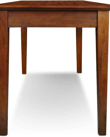 Leick Home 82400 Mission Writing Computer Desk with Drop Front Keyboard Drawer, for Home Office, Solid Wood, Mission Oak - LeafyLoom