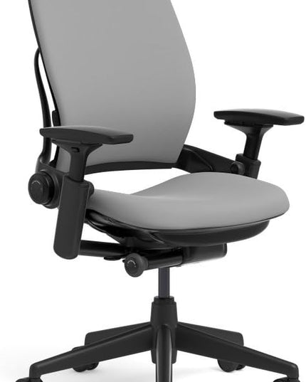 Steelcase Leap Office Chair, Black Frame and Cogent Connect Graphite Fabric - LeafyLoom