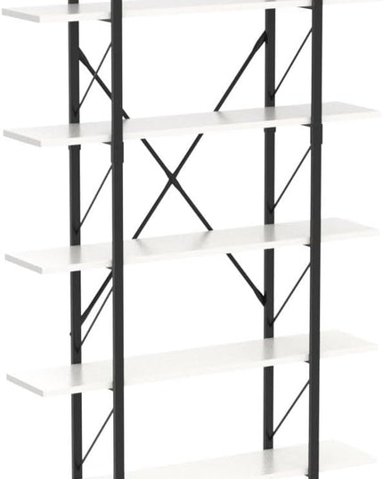 YITAHOME 5 Tier Bookshelf, Freestanding 5 Shelf Bookcases and Bookshelves, Modern Minimalist Furniture Open Display Storage Shelves Books Organizer for Living Room Bedroom Home Office, White - LeafyLoom