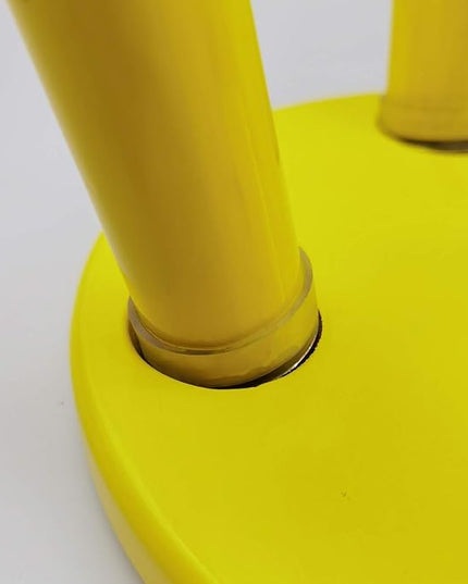 9 Inch Kids Solid Hard Wood Fruit Chair, Crafted Hand-Painted Wood with Assembled Four-Legged Sitting Stool, Bedroom, Playroom, Lemon Furniture Stool for Children,Toddler, Boys, Girls (Lemon) - LeafyLoom