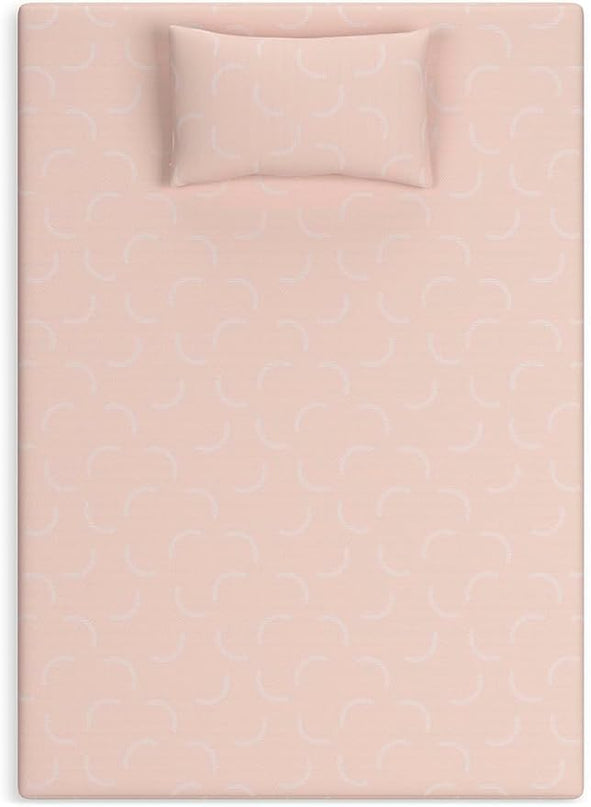Signature Design by Ashley Full Size iKidz 7 Inch Firm Gel Memory Foam Mattress with Stretch Knit Cover & Pillow Included, Pink Coral - LeafyLoom