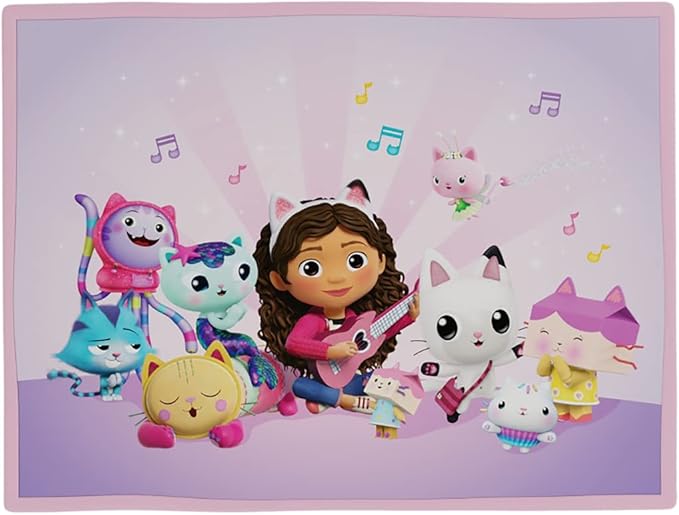 Franco DreamWorks Gabby's Dollhouse Kids Room Non Slip Area Rug, 69 in x 52 in, (Official Licensed Product) - LeafyLoom