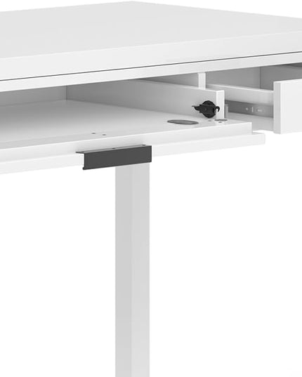 SIMPLIHOME Hollander Solid Wood Contemporary 60 Inch Wide Desk in White, for The Office Desk, Writing Table, Workstation and Study Table Distressed Dark Brown - LeafyLoom