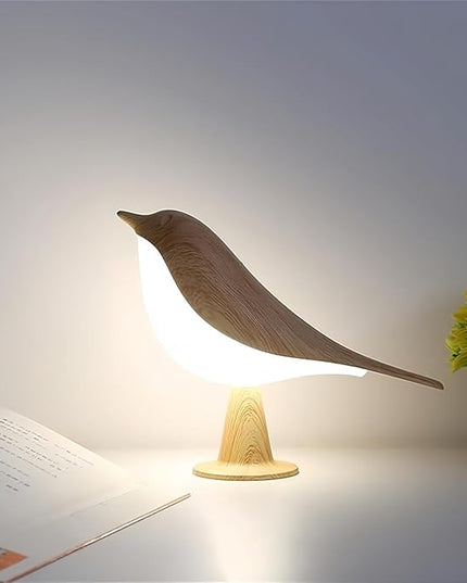 FUYUNXIN Bird Lamp Bedside Lamps - Rechargeable Cordless Table Lamp with 3 Color Temperatures and Touch Sensor - Perfect for Bedroom Nightstand (Maple) - LeafyLoom