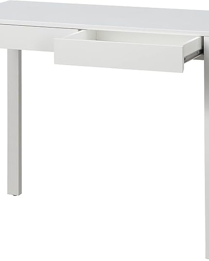 Target Marketing Systems Gabby Home Office, Study Room, Vanity or Bedroom, Computer 2 Drawers, Contemporary Style Desk with Storage, 40” x 20”, White - LeafyLoom