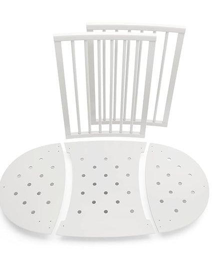 Stokke Sleepi Bed Extension, White - Convert Sleepi Mini Crib Into Sleepi Bed - Suitable for Children Up to 3 Years - Mattress Sold Separately - Extends Bed to 50 Inches - LeafyLoom