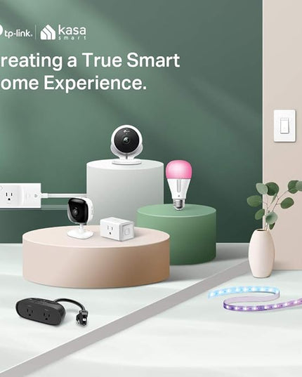 Kasa Smart Light Bulbs that works with Alexa and Google Home, Dimmable Smart LED Bulb, A19, 9W, 800Lumens, Soft White(2700K), CRI≥90, WiFi 2.4Ghz only, No Hub Required, 4 Count (Pack of 1)(KL110P4) KasaSmartbyTP-Link
