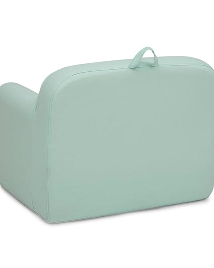 Delta Children Cozee Chair -Foam Kids Chair for Ages 18 Months and Up, Sage - LeafyLoom