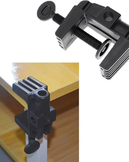 3 Pack Desk Lamp Swing Arm Clamp Replacement Clip Non-Marring Plastic Bracket Stand Base Holder for Desktop Architect Adjustable Gooseneck Table Lamp LED Light Microphone Camera Scissor Arms - LeafyLoom