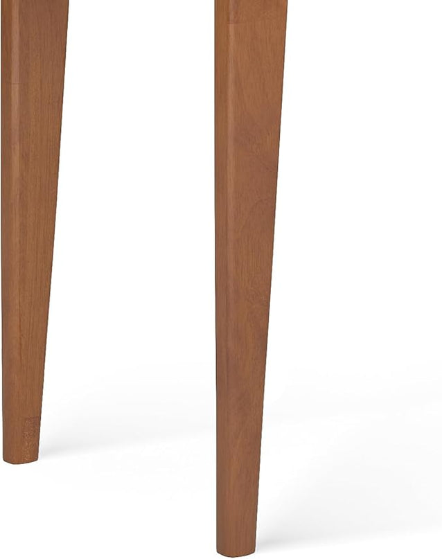 SIMPLIHOME Harper SOLID HARDWOOD 54 Inch Wide Mid Century Modern Console Sofa Table in Teak Brown, for The Living Room Entryway and Bedroom - LeafyLoom