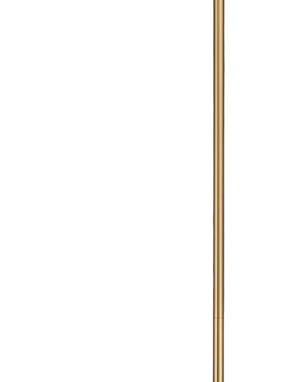 O’Bright Ray – Adjustable LED Beam Floor Lamp, Dimmable and Zoomable Spotlight, Flexible Gooseneck, Reading/Crafting Standing Lamp, Work Table Light, Antique Brass - LeafyLoom