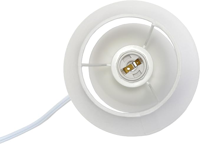 Simple Designs LT2008-OFF Mini Ceramic Globe Table Lamp, Off White - LeafyLoom