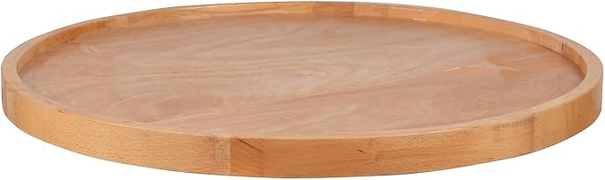 Flash Furniture Mayfair 30" Round Butcher Block Style Table Top, Natural - LeafyLoom
