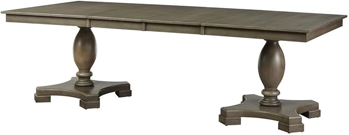 NicBex Dining Table Contemporary Kitchen Table Farmhouse Rustic Solid Wood Dining Table, Gray Oak (1Set/2Ctn) Rectangular Dining Table, Easy Assembly, Gray Oak - LeafyLoom