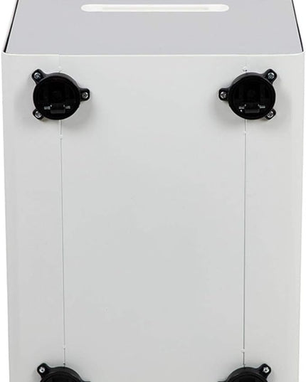 Flash Furniture Wren Ergonomic 3-Drawer Mobile Locking Filing Cabinet with Anti-Tilt Mechanism and Hanging Drawer for Legal & Letter Files, White - LeafyLoom