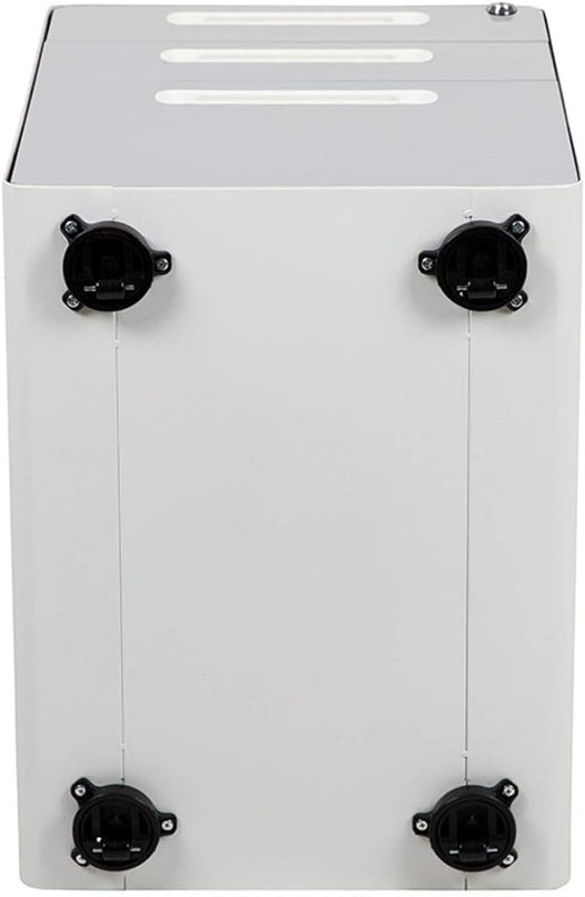 Flash Furniture Wren Ergonomic 3-Drawer Mobile Locking Filing Cabinet with Anti-Tilt Mechanism and Hanging Drawer for Legal & Letter Files, White - LeafyLoom