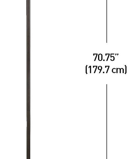 Globe Electric 63361 Gatineau 70" Floor Lamp, Dark Bronze Finish, Alabaster Glass Shade, 0 - LeafyLoom